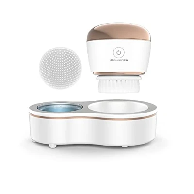 Abbildung von Rowenta Anti Aging Gesichtsreinigungsbürste Sanfte Ultraschall Vibrationen Reinigen Poren Verfeinert Haut Empfindliche Freundlich Wasserdicht Entfernen Make up LED Sanitizizing Zone Glow Skin