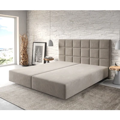 Abbildung von DELIFE Boxspringbett Dream Fine, Mikrofaser Beige 180x200 cm