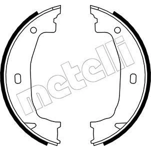 Abbildung von Bremsbackensatz, Feststellbremse METELLI 53 0018