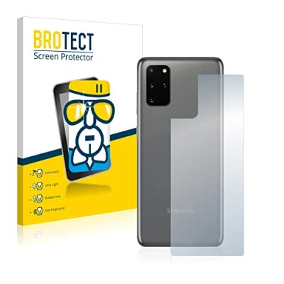 Abbildung von BROTECT Schutzglas für Samsung Galaxy S20 Plus 5G (Rückseite) Schutzfolie Panzer Folie Glas [Extrem Kratzfest 9H, Anti Fingerprint,