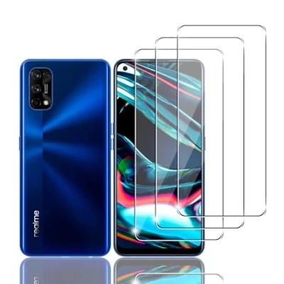 Abbildung von Zicurz 3 Stück Schutzglas für Realme 7 Pro, Panzer Schutz Glas, Schutzfolie, HD Displayschutz, Blasenfrei, Pro