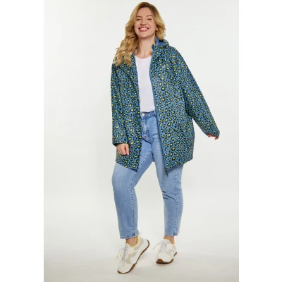 Abbildung von SCHMUDDELWEDDA Damen Regenjacke 42/44 / Stahlblau Limette Leo 100% Polyester