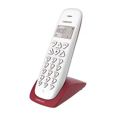 Abbildung von Wireless Phone Fest Festnetz WLAN ohne Voicemail Solo Analoge Telefone und DECT Logicom Vega 150 Himbeere