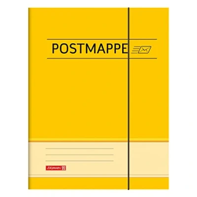 Abbildung von NEU Postmappe aus Karton, DIN A4, mit Gummizug