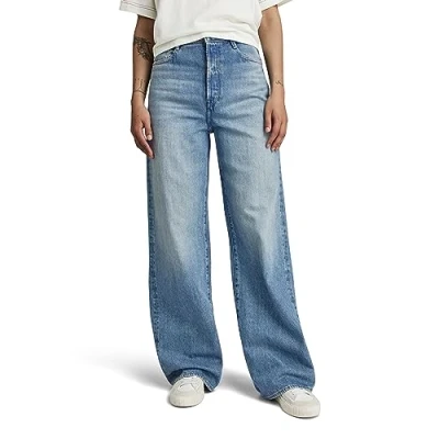 Abbildung von G Star RAW Women&#039;s Jeans Deck 2.0 High Loose Jeans, Blau (Faded Blue Pool D23591 D436 G121), 25W / 32L