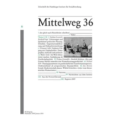Abbildung von Ist Gesellschaft planbar?: Mittelweg 36, Zeitschrift des Hamburger Instituts für Sozialforschung, Heft 6/2009