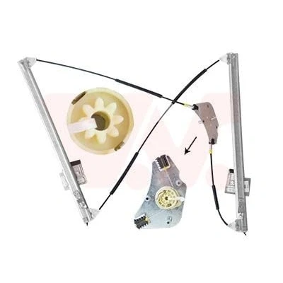 Abbildung von Van Wezel Fensterheber vorne links elektrisch ohne Elektromotor 3080261 MERCEDES BENZ: Viano, Vito Mixto, Bus