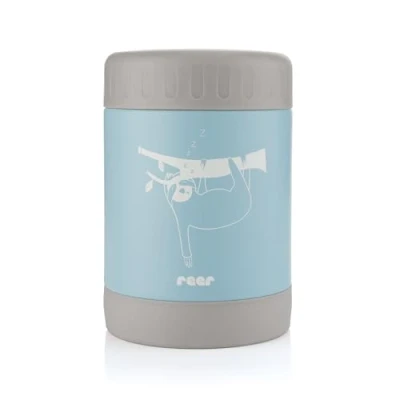 Abbildung von ColourDesign Edelstahl Warmhaltebox, 300 ml, Thermobox, Wärmebehälter/Thermodose für Kinder, blau