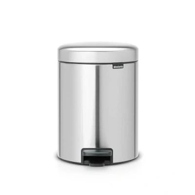 Abbildung von Brabantia 112102 Treteimer mit Inneneimer aus Kunststoff, stahl, Matt Stahl Fingerprint Proof, 5 Liter