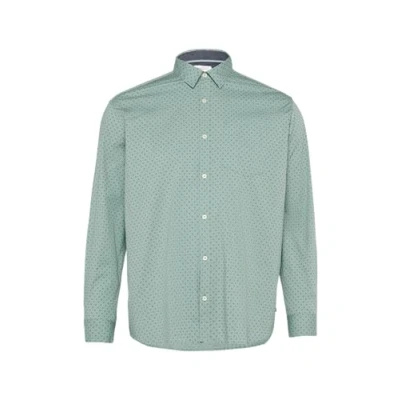 Abbildung von s.Oliver Gemustertes Hemd, Herren, Größe: 3XL, Salbeigrün