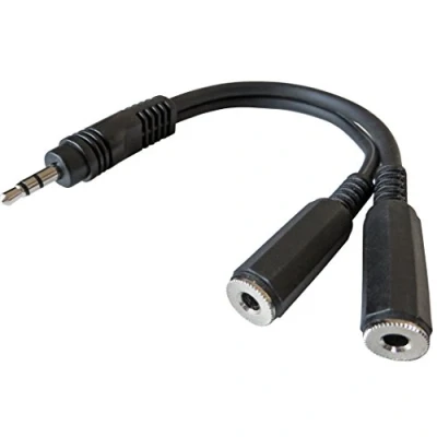 Abbildung von keepdrum YC003 Splitter Kabel Y Adapter Miniklinke Stereo 2X Buchse 3,5mm 1x Stecker
