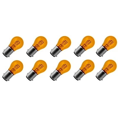 Abbildung von cyclingcolors Birne, BAY15D, 12V, 21/5W, Orange, Packung mit 10