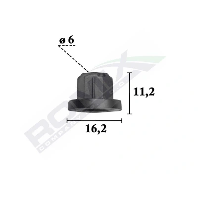Abbildung von ROMIX C70323 Clip, Zier /Schutzleiste VOLKSWAGEN: Passat B6 Variant, Golf 5 Schrägheck, B5 GP AUDI: A3 A6 C7 Allroad