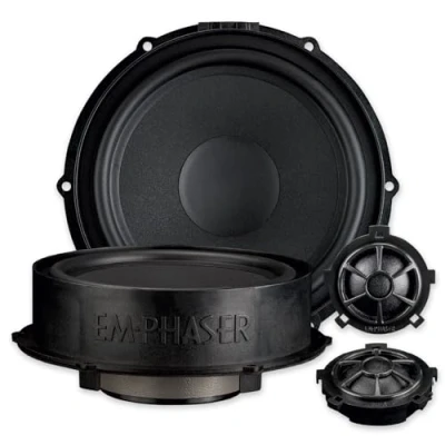 Abbildung von EMPHASER EM VWFX180 Klangstarker Plug &amp; Play 2 Wege 18 cm / 7“ Komponenten Lautsprecher, kompatibel mit VW, Seat, Skoda, Soundsystem für Tür Einbau, 100 W RMS, 1 Paar