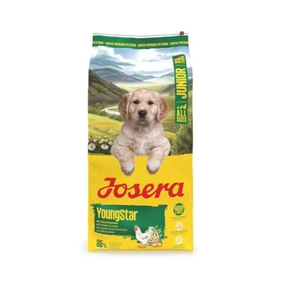 Abbildung von JOSERA Junior YoungStar Huhn &amp; Kartoffel(1 x 12,5 kg) Premium Trockenfutter für wachsende Hunde Welpenfutter mittlere große Rassen zur optimalen Versorgung getreidefrei 1er Pack
