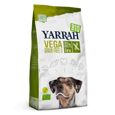 Abbildung von YARRAH VEGA Vegetarisches Bio Trockenfutter für Hunde alle Hunderassen und Altersgruppen Exquisite Biologische Hundebrocken, 2kg 100% biologisch, getreidefrei &amp; frei von künstlichen Zusätzen