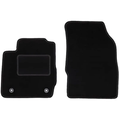 Abbildung von Wielganizator Automatte Passend für Ford Fiesta MK7 Schrägheck 2011 2017 Velours Autozubehör Auto Fußmatten Fußmatte 2 teilig schwarz