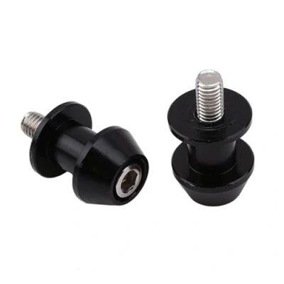 Abbildung von KAVSY Schwinge Schieberegler 8mm Aluminium Motorrad Stehen Spulen Slider Schraube Schwinge(Black)
