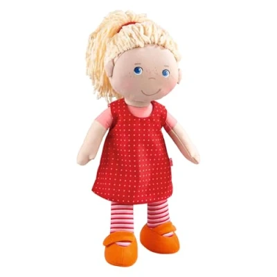 Abbildung von HABA Puppe Annelie Kuscheltier für Kinder, Größe: One Size, Red