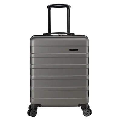 Abbildung von Cabin Max Anode Handgepäck Koffer Leicht, Hartschale, Trolley mit 4 Rädern, 3 stelliges Schloss (Trolley Farbe: Graphite, Größe: 55x40x20 cm)