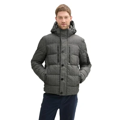 Abbildung von TOM Tailor Puffer Winterjacke, Herren, Größe: XL, Grey garment dye structure