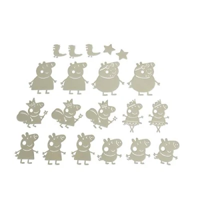Abbildung von SIMBA Wanddekoobjekt Dekoration Kinderzimmer Glow in the Dark Peppa Pig Set 109262387