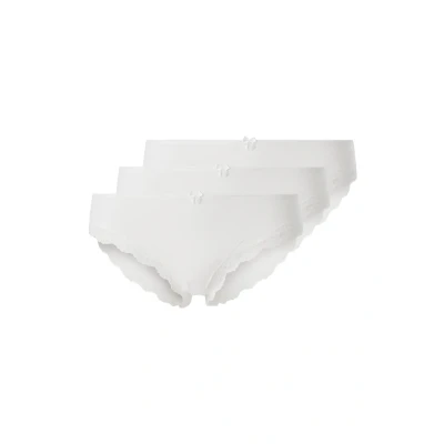 Abbildung von Lascana 3PACK Slip, Damen, Größe: 32/34, Weiß
