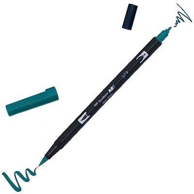 Abbildung von Tombow ABT dubbele brushpen jade green 379