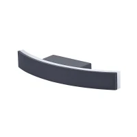 Abbildung von LEDVANCE ENDURA STYLE BOW 27cm moderne Wandleuchte mit hochwertigem Aluminium Gehäuse für Außen, LED Wandlampe, 7W, 3000K warmweiß, 280 Lumen, dunkelgrau, Bogenform, indirekte Beleuchtung