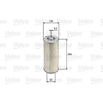 Abbildung von VALEO 585703 Luftfilter 294mm 126, 126mm Filtereinsatz VOLKSWAGEN: TRANSPORTER 3 Bus, LT 28 35 I Kastenwagen, Kasten