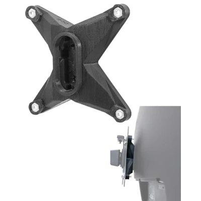 Abbildung von 3idee VESA Adapter kompatibel mit MSI Optix (G241, G241VC, MAG341CQ, G27C, G27C4, G27CQ4, G27C2, AG32C, AG32CQ) inklusive Schraubenset 75x75mm (1 Pack)