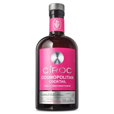 Abbildung von Cîroc Vodka Cosmopolitan Cocktail Drink, 17,5 % vol, 50cl / 500ml Flasche