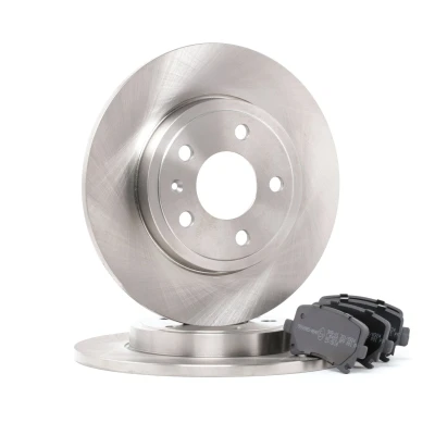 Abbildung von RIDEX 3405B0186 Bremsscheiben und beläge Hinterachse voll mit Anti Quietsch Blech für Verschleißwarnanzeiger vorbereitet AUDI: A4 B6/B7 Cabrio
