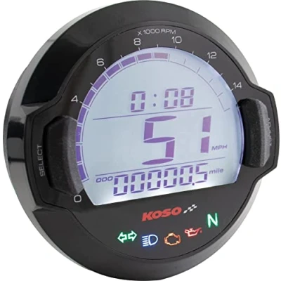 Abbildung von STRUMENTAZIONE COMPLETA TONDA TACHIMETRO CONTAGIRI MOTO SCOOTER KOSO DL 03SR BB642W20