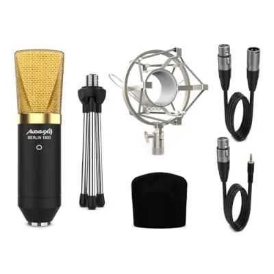 Abbildung von Audibax Berlin 1800 Gold Pack Micrófono Studio Gran Diafragma