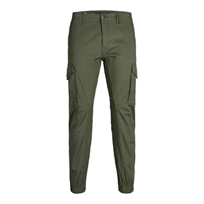 Abbildung von JACK &amp; JONES Male Cargohose Paul Flake, Farbe:Grün, Jeans/Hosen Neu:29W / 32L