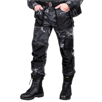Abbildung von REIS Men&#039;s FORECO T_Mob Work Utility Pants, Tarnfarbe Schwarz, 46