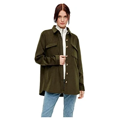 Abbildung von OBJECT Damen Objvera Owen L/S Jacket Noos Jacke, Forest Night, 40 EU