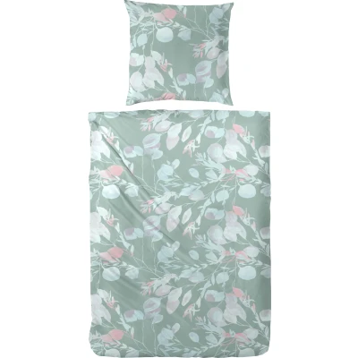 Abbildung von Primera Bettwäsche &quot;Bio Renforce Willow&quot;, (2 tlg.), mit zarten Blumen und Blättern