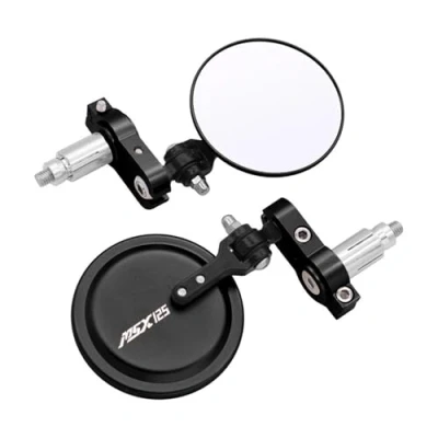 Abbildung von Rückspiegel Spiegel Für HON&amp;DA Grom MSX125 MSX 125 2013 2021 Motorrad Lenkerendspiegel(Schwarz)