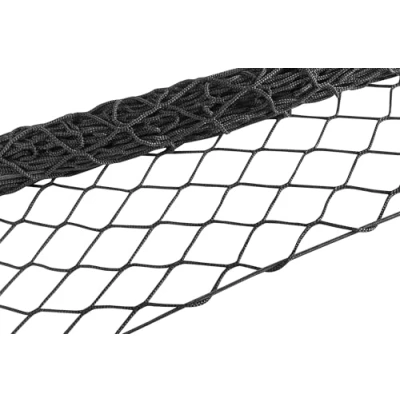 Abbildung von Walser Transportnetz Big Net, reißfestes Ladungssicherungsnetz, Anhängernetz 4mm schwarz, Gepäcknetz Net 100x180cm für Anhänger