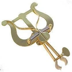 Abbildung von Marschgabel Riedl 316/330 M Trompete mittlere Lyra, Mundrohr, Notenhalter