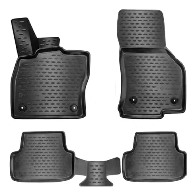 Abbildung von Elmasline Design 3D Gummimatten Set für OPEL Combo E Baujahr ab 2018 Extra hoher 5cm Rand