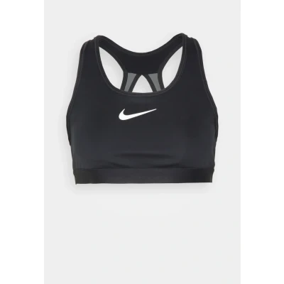 Abbildung von NIKE Performance Swoosh HIGH Support WOMEN&#039;S Nonpadded Adjustable Sports BRA Sportbh mit starker Stützkraft, Damen, Größe: LxA B, Black/iron grey