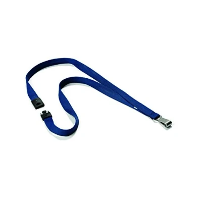 Abbildung von Durable Textilband Soft Colours mit Karabinerhaken, 10 Stück, nachtblau, 812728
