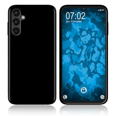 Abbildung von PhoneNatic Case kompatibel mit Galaxy A16 Silikon Hülle schwarz Cover