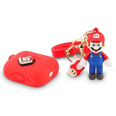 Abbildung von Derhom Airpods Pro 2 Silikon Niedliche Lustige Abdeckung Kompatibel mit Apple und 2[Cartoon Puppe Serie] (Mairo)