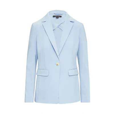 Abbildung von comma MIT Pattentaschen UND Reverskragen Blazer, Damen, Größe: 40, Hellblau