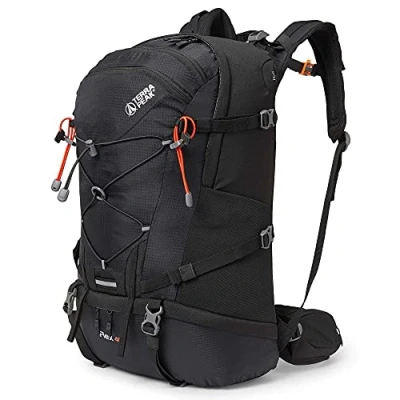 Abbildung von Terra Peak Wanderrucksack Flex 40, 40L mit YKK Reißverschluss &amp; Halterung für Trinksystem