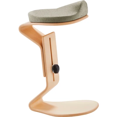 Abbildung von Mayer Sitzmöbel NEST NATURE Hocker ready mit 3D /Komfortsitz 1189 Grau